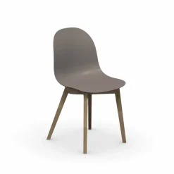 1665 Academy Connubia© Chaise scandinave en polypropylène et bois