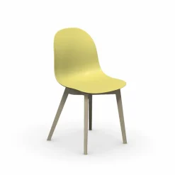 1665 Academy Connubia© Chaise scandinave en polypropylène et bois