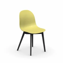 1665 Academy Connubia© Chaise scandinave en polypropylène et bois