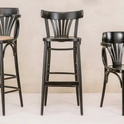 56 Ton® Tabouret de bar style bistrot en bois