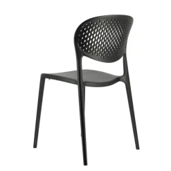 Abby Connubia® Chaise de jardin empilable en polypropylène recyclé avec dossier microperforé