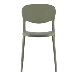 Abby Connubia® Chaise de jardin italienne empilable en polypropylène recyclé sans accoudoirs