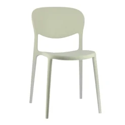 Abby Connubia® Chaise de jardin italienne empilable en polypropylène recyclé sans accoudoirs