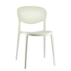 Abby Connubia® Chaise empilable en polypropylène recyclé avec dossier microperforé