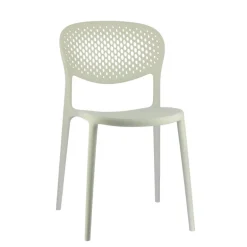 Abby Connubia® Chaise empilable en polypropylène recyclé avec dossier microperforé