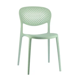 Abby Connubia® Chaise empilable en polypropylène recyclé avec dossier microperforé