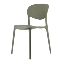 Abby Connubia® Chaise italienne empilable en polypropylène recyclé sans accoudoirs