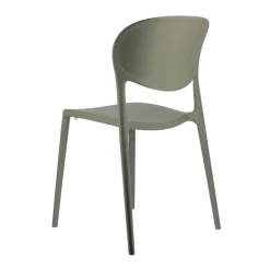 Abby Connubia® Chaise italienne empilable en polypropylène recyclé sans accoudoirs
