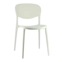 Abby Connubia® Chaise italienne empilable en polypropylène recyclé sans accoudoirs