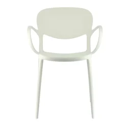 Abby Connubia® Fauteuil de jardin empilable en polypropylène recyclé