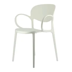 Abby Connubia® Fauteuil de jardin empilable en polypropylène recyclé