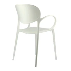 Abby Connubia® Fauteuil de jardin empilable en polypropylène recyclé