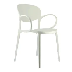 Abby Connubia® Fauteuil italien empilable en polypropylène recyclé