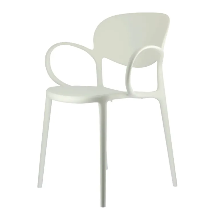 Abby Connubia® Fauteuil italien empilable en polypropylène recyclé