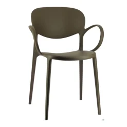 Abby Connubia® Fauteuil italien empilable en polypropylène recyclé