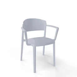 Abuela B Chaise avec accoudoirs empilable en technopolymère
