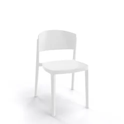Abuela Chaise de terrasse moderne empilable en technopolymère