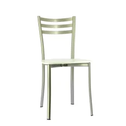 Ace 1320 Chaise de cuisine en métal et assise bois