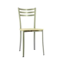 Ace 1320 Chaise de cuisine en métal et assise bois