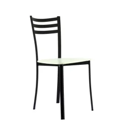 Ace 1320 Chaise de cuisine en métal et assise bois