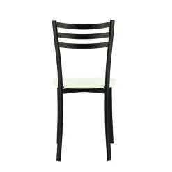 Ace 1320 Chaise de cuisine en métal et assise bois