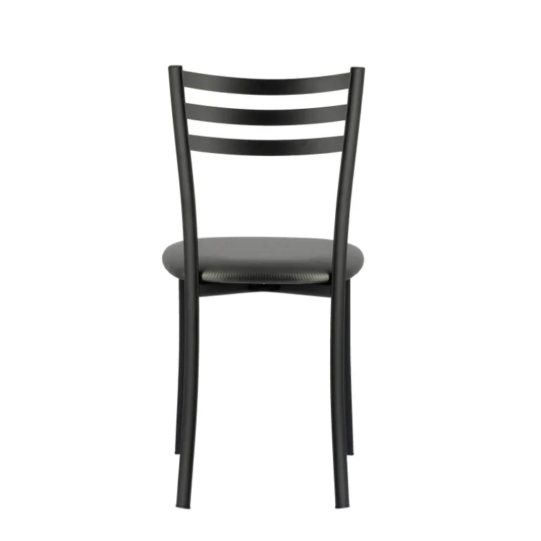 Ace 1320 Chaise de cuisine en métal avec assise en simili rembourrée