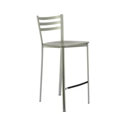 Ace 1329 Tabouret de cuisine en métal et assise bois hauteur snack
