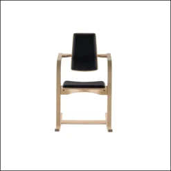 Actulum Varier® Fauteuil de bureau ergonomique à bascule en tissu et bois
