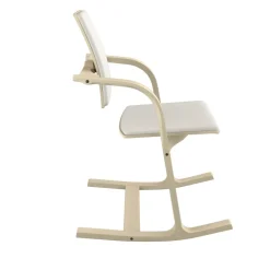 Actulum Varier® Fauteuil de bureau ergonomique à bascule en tissu et bois
