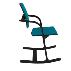 Actulum Varier® Fauteuil de bureau ergonomique à bascule en tissu et bois