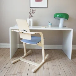 Actulum Varier® Fauteuil de bureau ergonomique à bascule en tissu et bois