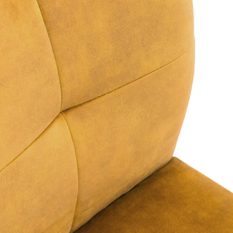 Adèle Chaise confortable en tissu pieds bois