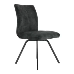 Adèle Chaise confortable moderne en tissu avec pieds en métal