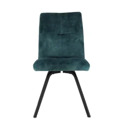 Adèle Chaise confortable moderne en tissu avec pieds en métal