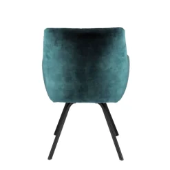 Adrien Fauteuil confortable en tissu avec pieds en métal