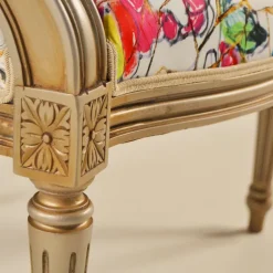 Adrien Fauteuil Louis XVI médaillon revisité fabrication française