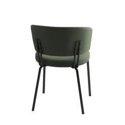 Aero Chaise tendance belge en tissu pieds métal