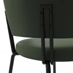 Aero Chaise tendance belge en tissu pieds métal