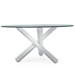 Aikido Sovet® Table en verre design ronde