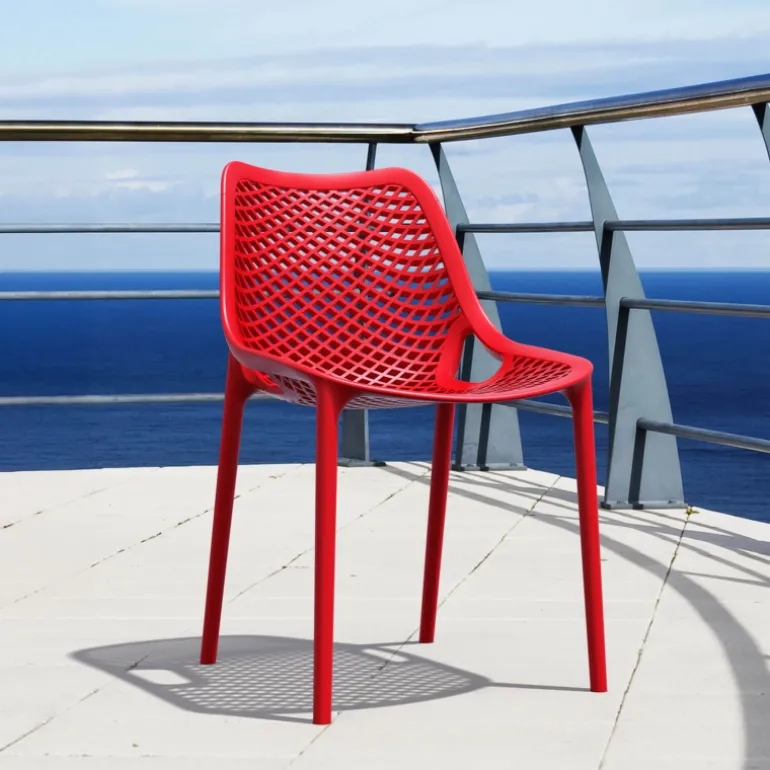 Air Chaise de jardin moderne ajourée en polypropylène
