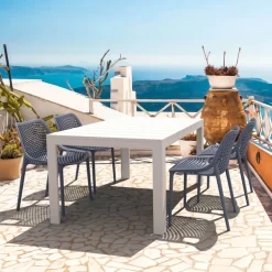 Air Chaise de jardin moderne ajourée en polypropylène