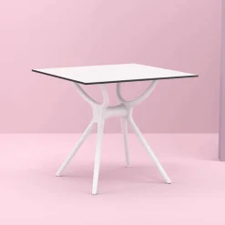 Air Table carrée petit espace en stratifié et polypropylène