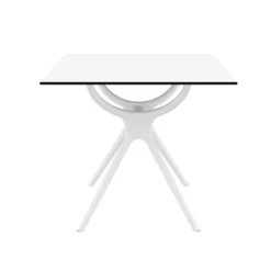 Air Table carrée petit espace en stratifié et polypropylène