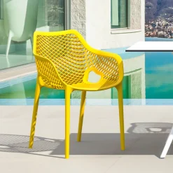 Air XL Fauteuil de jardin moderne ajouré en polypropylène