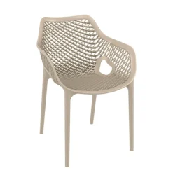 Air XL Fauteuil de jardin moderne ajouré en polypropylène