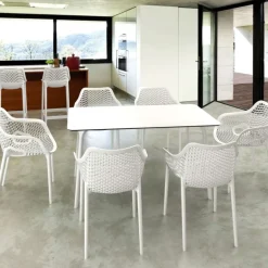 Air XL Fauteuil moderne empilable ajouré en polypropylène