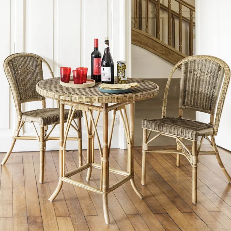 AlbertineChaise en rotin vintage