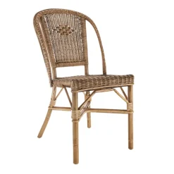 AlbertineChaise en rotin vintage