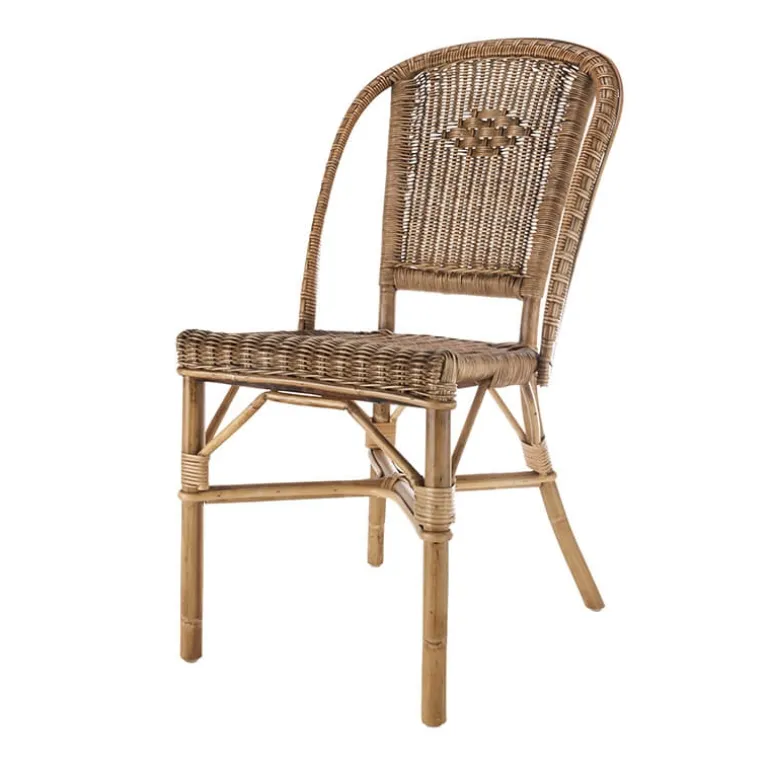 AlbertineChaise en rotin vintage