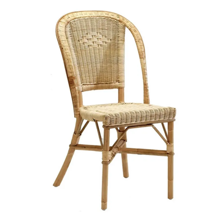 AlbertineChaise en rotin vintage